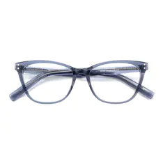 Cat-eye Transparent Blue Eyeglasses