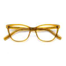 Cat-eye Transparent Yellow Eyeglasses