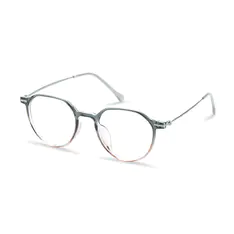 Round Gradient Green Eyeglasses