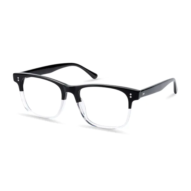 Square Black/Clear Eyeglasses