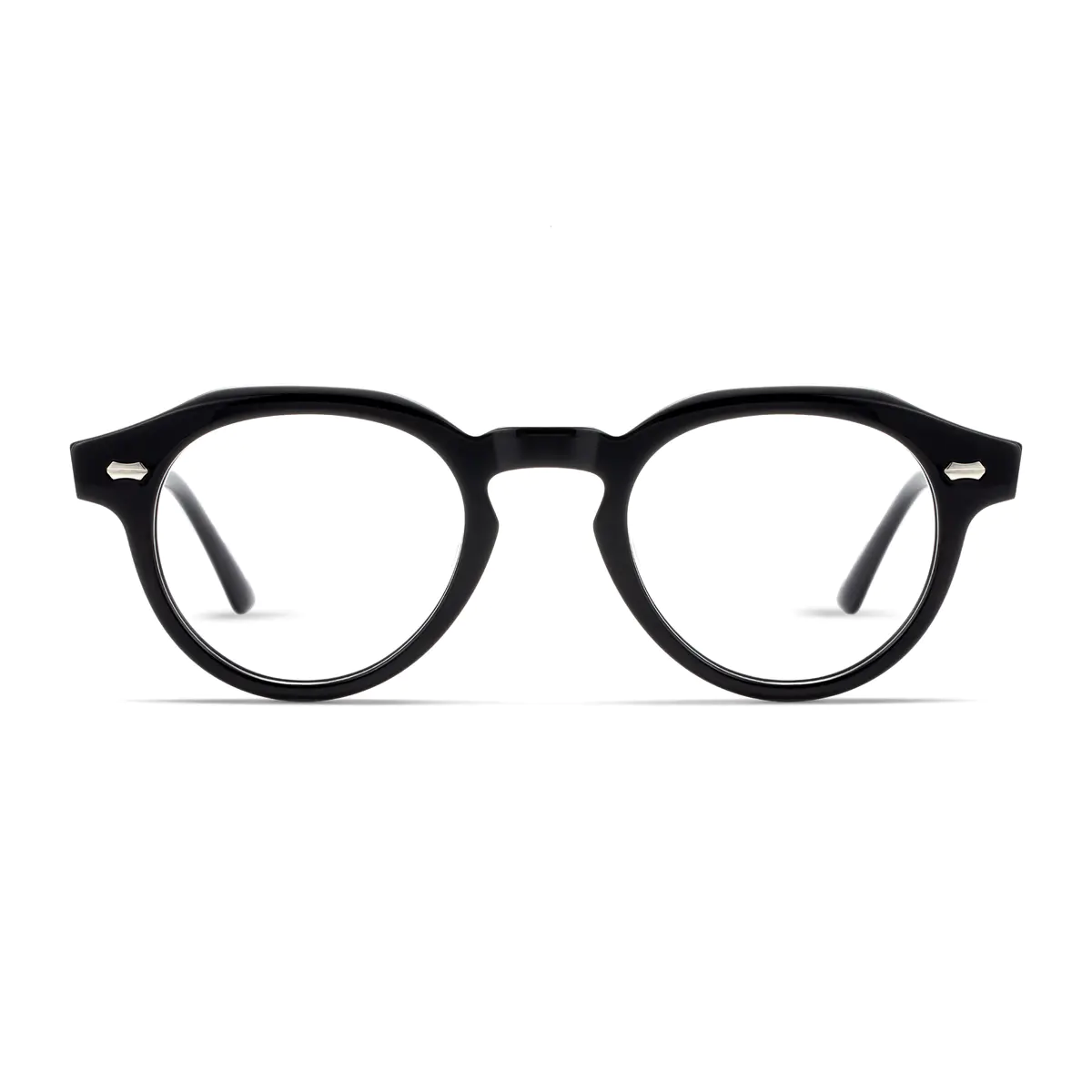 Oval Black Eyeglasses