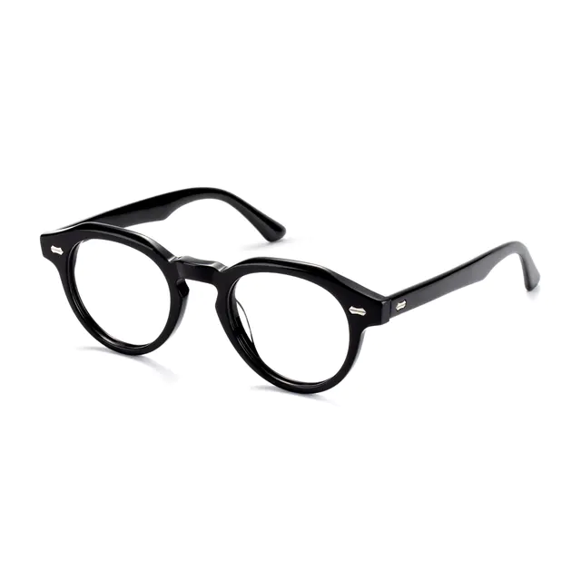 Oval Black Eyeglasses