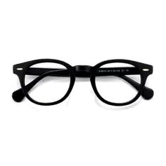 Oval Black Eyeglasses