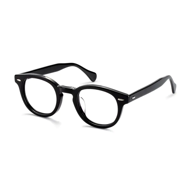 Oval Black Eyeglasses