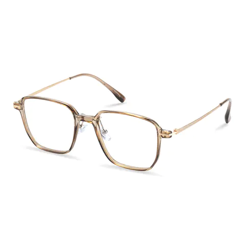 Square Brown Eyeglasses