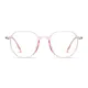 Square Transparent Pink Eyeglasses