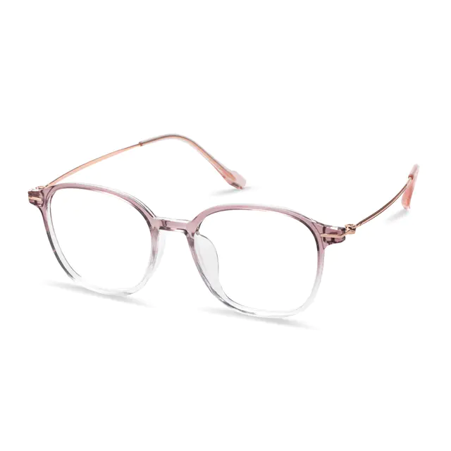 Square Gradient Pink Eyeglasses