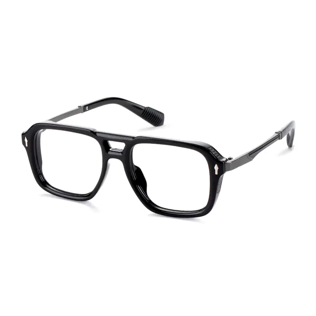 Aviator Black Eyeglasses