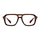 Aviator Transparent Brown Eyeglasses