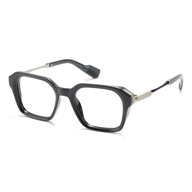 Square Gray Eyeglasses