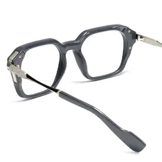 Square Gray Eyeglasses