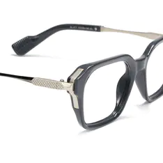 Square Gray Eyeglasses