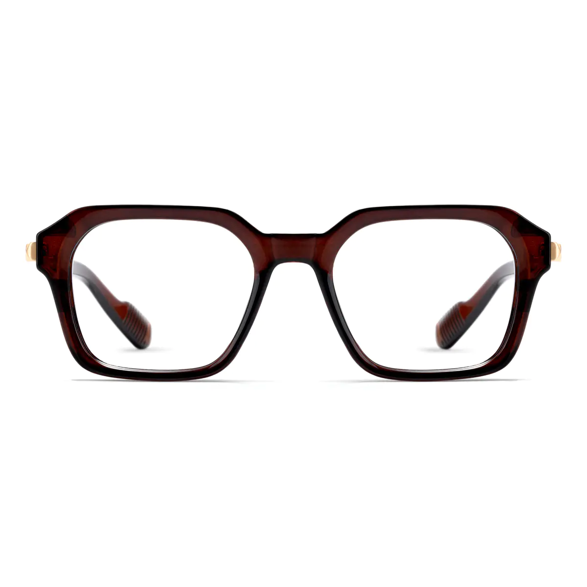 Square Brown Eyeglasses
