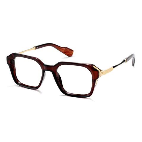 Square Brown Eyeglasses