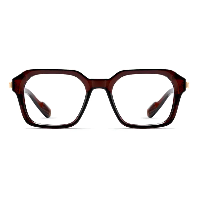 Square Brown Eyeglasses