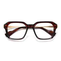 Square Brown Eyeglasses