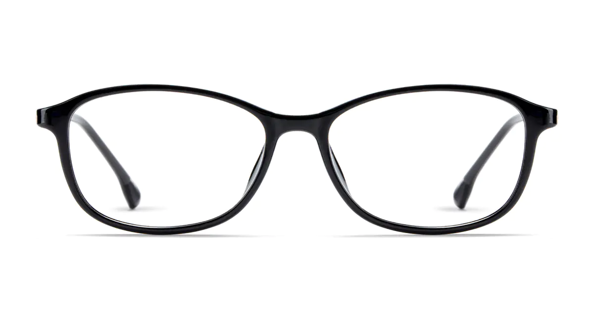 Oval Black Eyeglasses