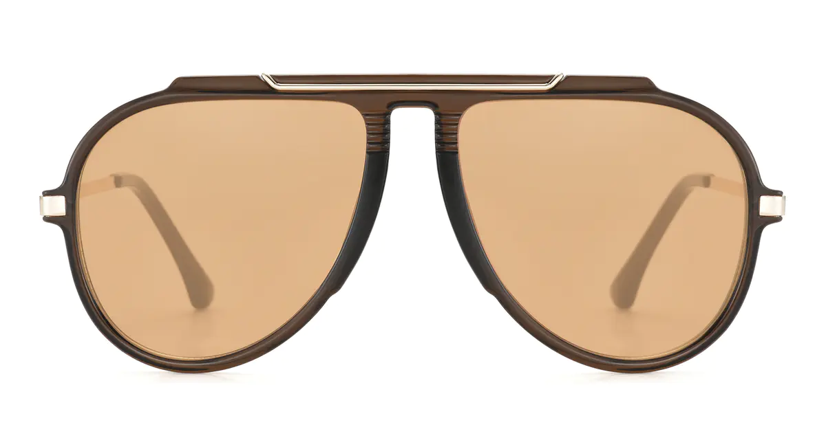 Aviator Brown Sunglasses