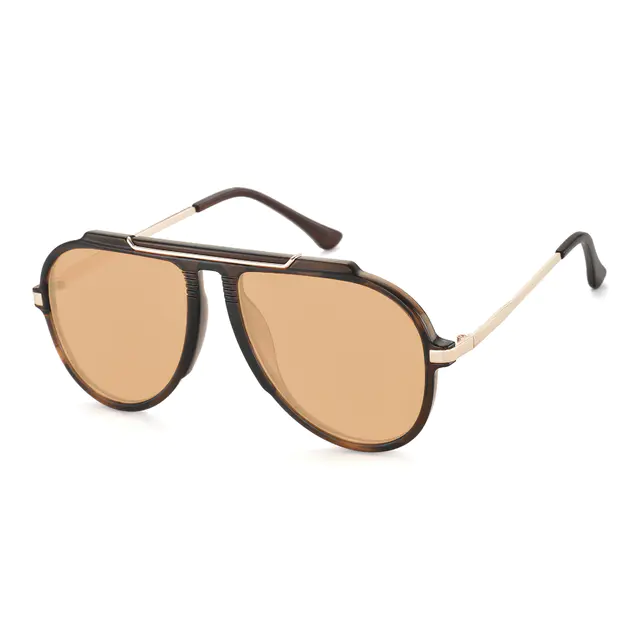 Aviator Brown Sunglasses