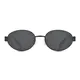 Oval Black Sunglasses