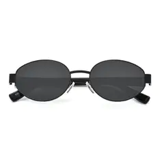 Oval Black Sunglasses