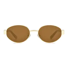 Oval Gold/Tortoiseshell Sunglasses