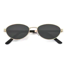Oval Gold Sunglasses