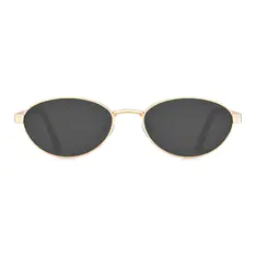 Oval Gold Sunglasses