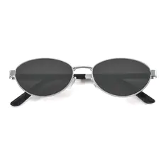 Oval Silver Sunglasses