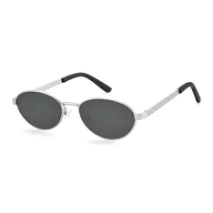 Oval Silver Sunglasses