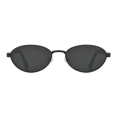 Oval Black Sunglasses