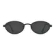 Oval Black Sunglasses