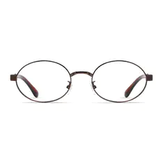 Oval Brown Eyeglasses
