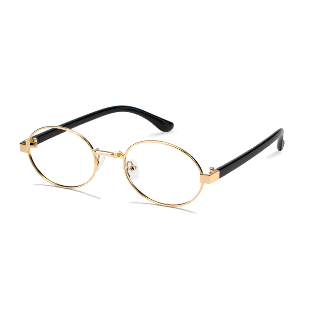Oval Gold Eyeglasses