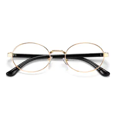 Oval Gold Eyeglasses