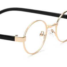 Oval Gold Eyeglasses