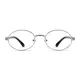 Oval Silver Eyeglasses