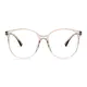 Square Gradient Amber Eyeglasses
