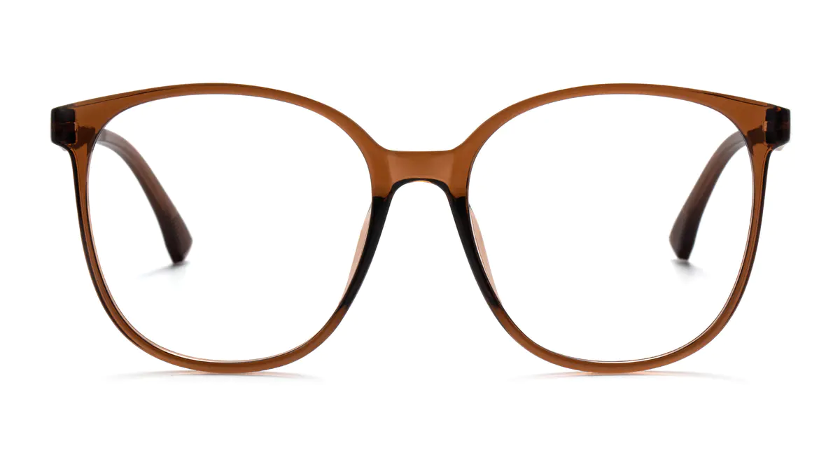 Square Brown Eyeglasses
