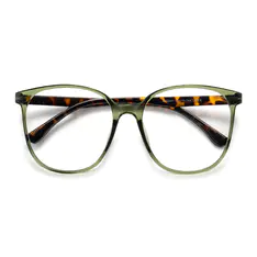 Square Green/Tortoiseshell Eyeglasses