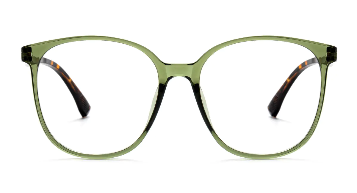 Square Green/Tortoiseshell Eyeglasses