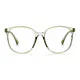 Square Transparent Green Eyeglasses