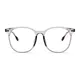 Square Transparent Gray Eyeglasses