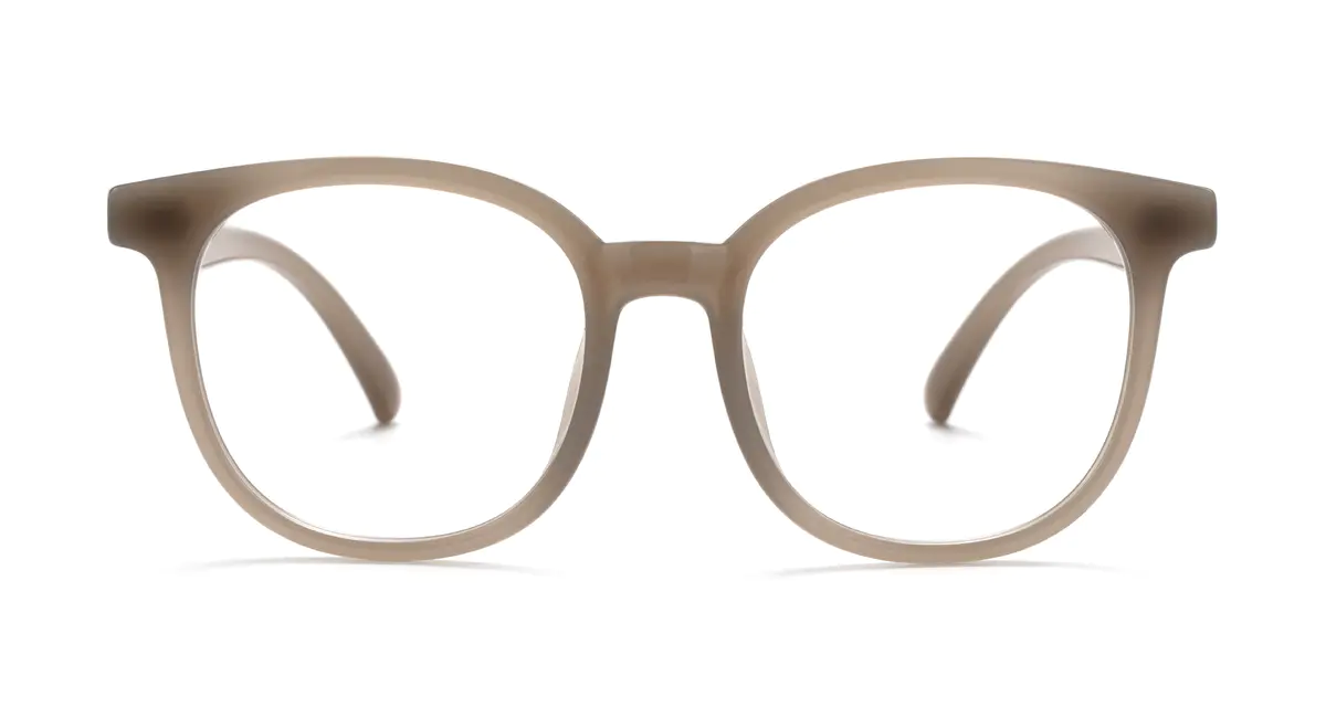 Square Olive Eyeglasses