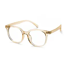 Square Transparent Yellow Eyeglasses
