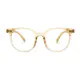 Square Transparent Yellow Eyeglasses