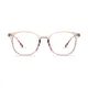 Square Pink Eyeglasses