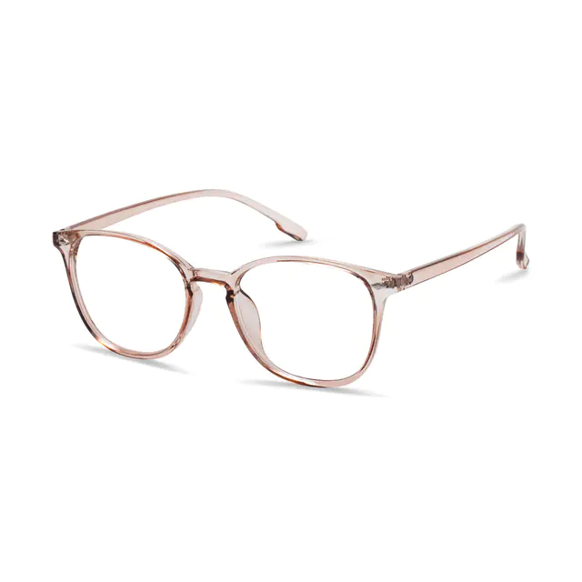 Square Pink Eyeglasses