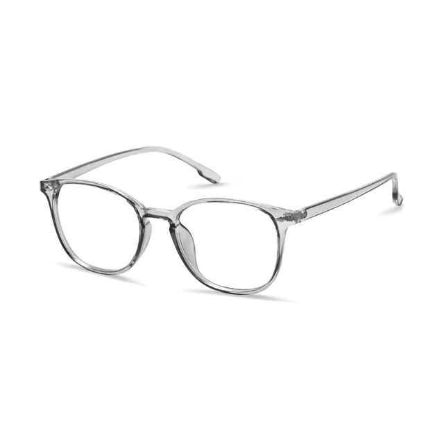 Square Gray Eyeglasses