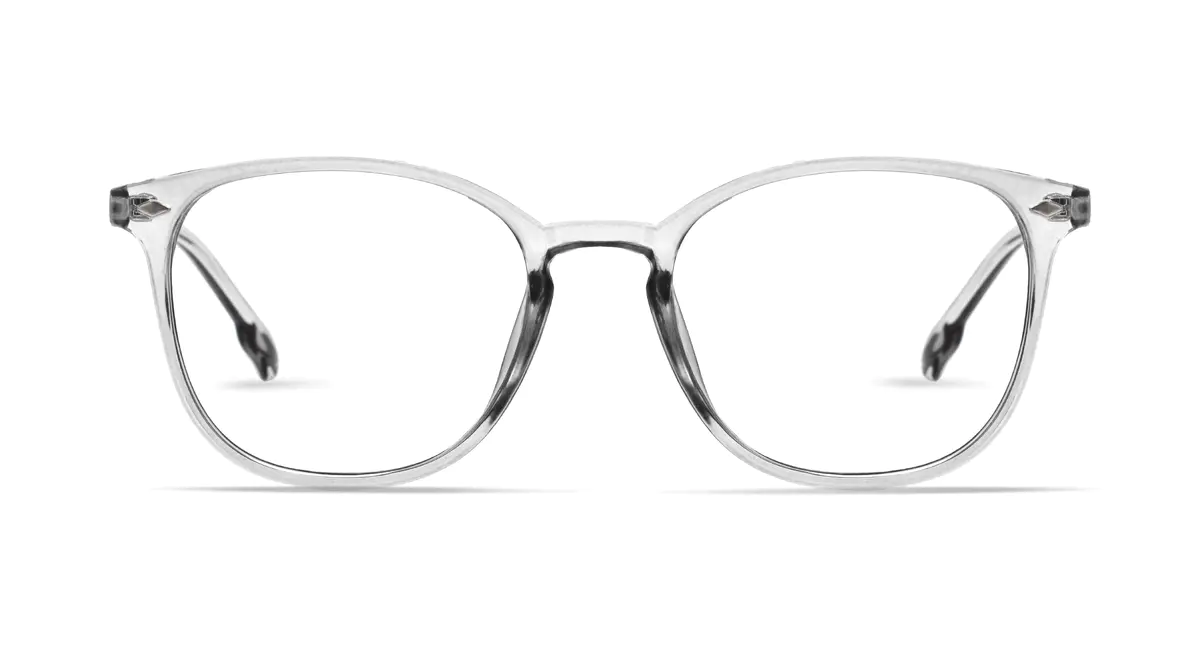 Round Gray Eyeglasses